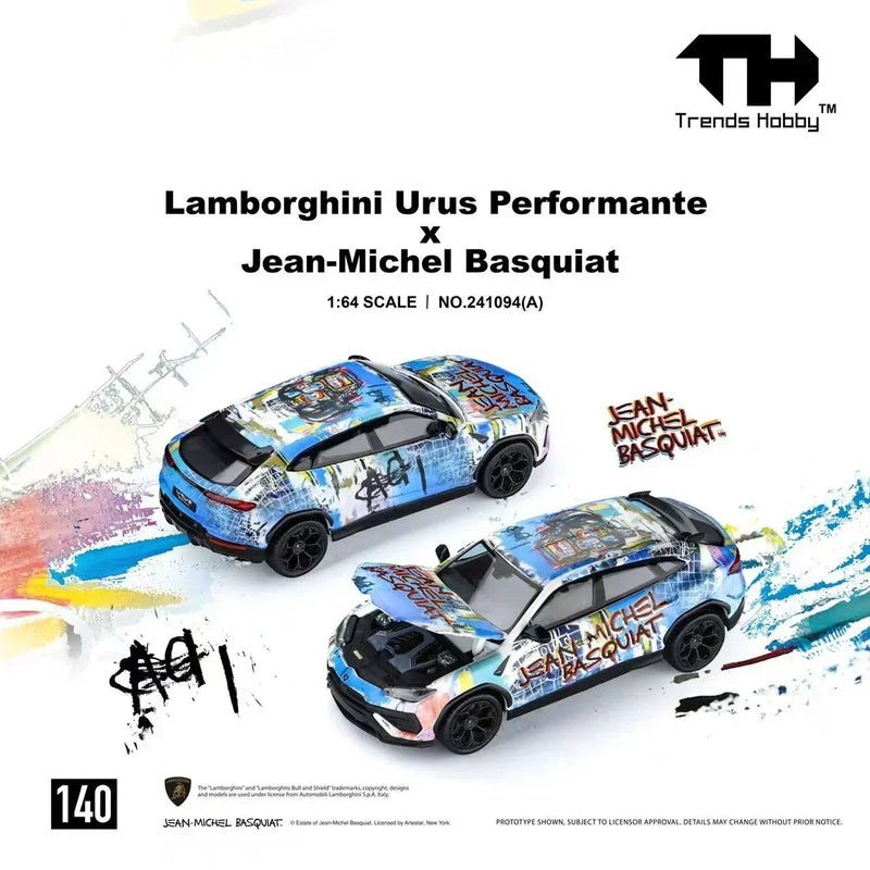 *PRE-ORDER* Lamborghini Urus Performante x Jean-Michel Basquiat, 1:64 Scale (White) — image 1