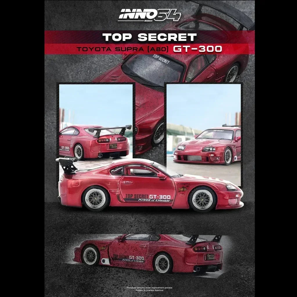 Toyota Supra A80 Top Secret, 1:64 Scale (Red) — image 4