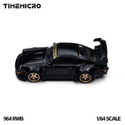 Porsche diecast RWB 964, 1:64 Scale (Black) — image 2