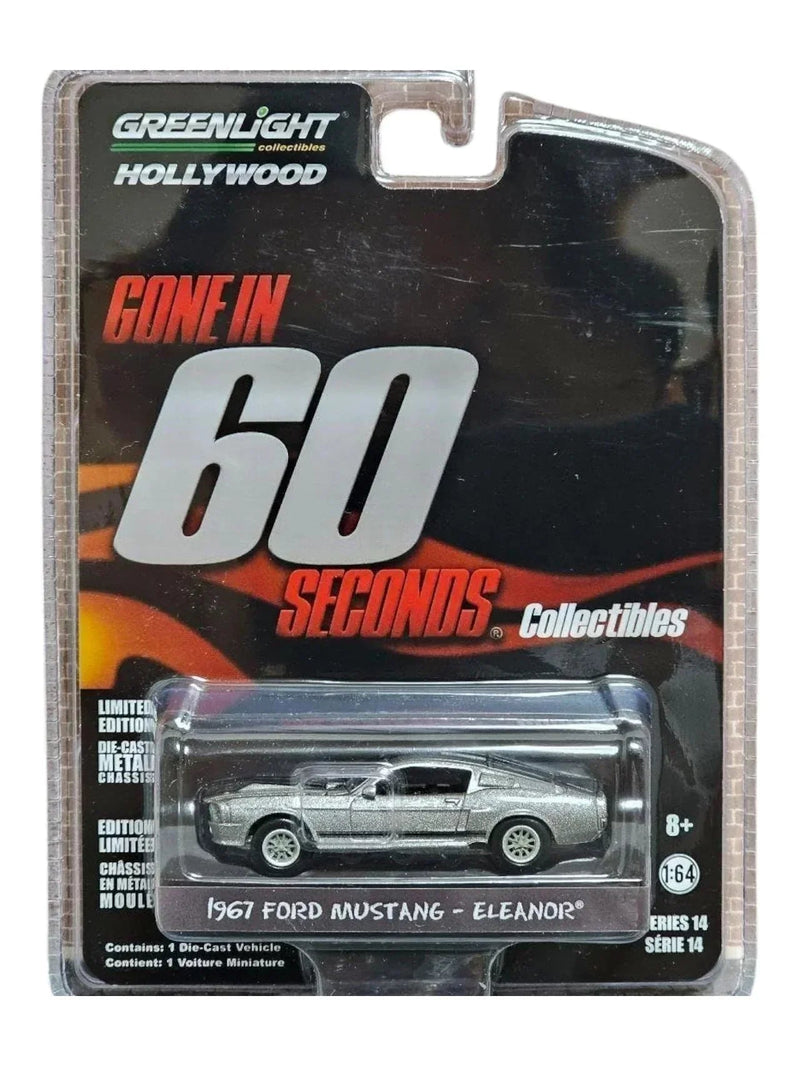 Ford Mustang "Eleanor" Gone in 60 Seconds 1967, 1:64 Scale (Chrome) — image 1