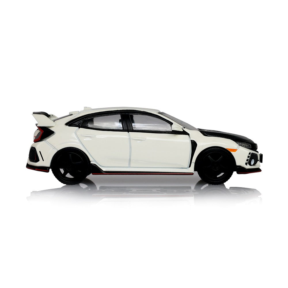 *PRE-ORDER* Tokyo Torque Series 10 - 2018 Honda Civic Type-R (FK8) with Custom Wheels and Carbon Hood - Championship White (New Tooling), 1:64 Scale — image 7