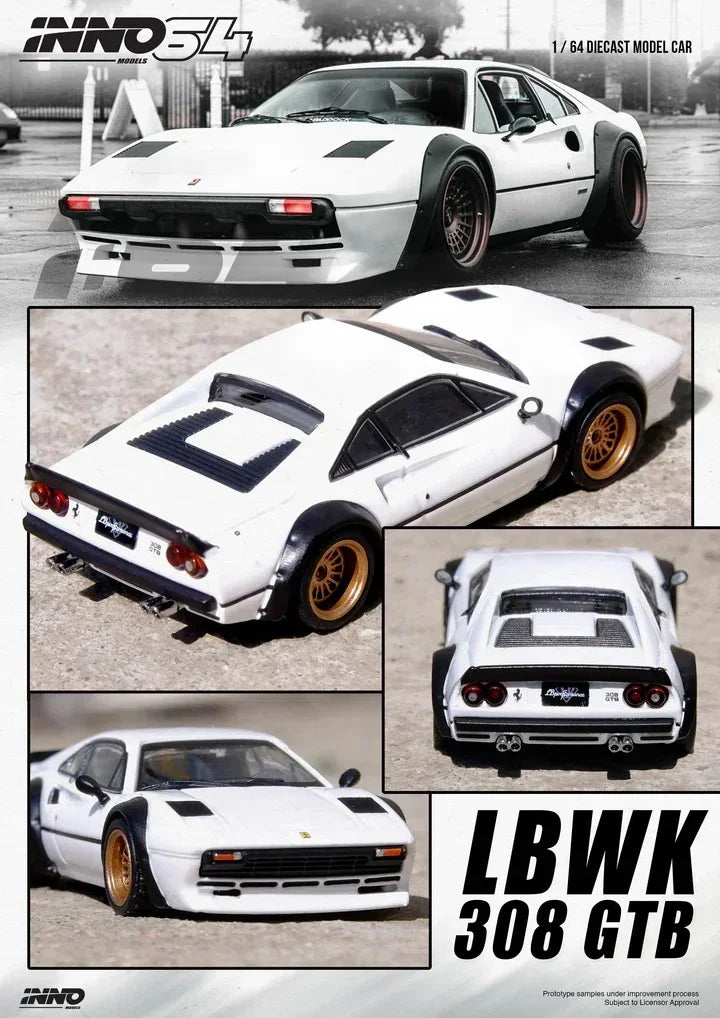 LBWK 308 GTB, 1:64 Scale (White) — image 5