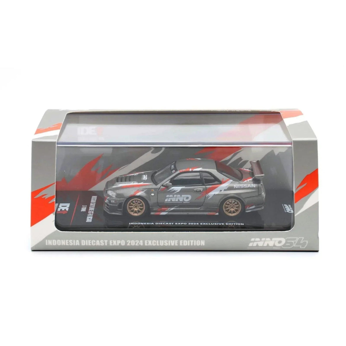 Nissan Skyline GT-R (R34) Z-Tune Indonesia Diecast Expo Exclusive Edition, 1:64 Scale (Grey) — image 4