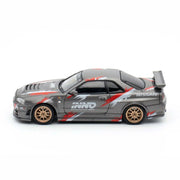 Nissan Skyline GT-R (R34) Z-Tune Indonesia Diecast Expo Exclusive Edition, 1:64 Scale (Grey) — image 1