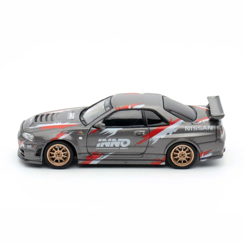 Nissan Skyline GT-R (R34) Z-Tune Indonesia Diecast Expo Exclusive Edition, 1:64 Scale (Grey) — image 1