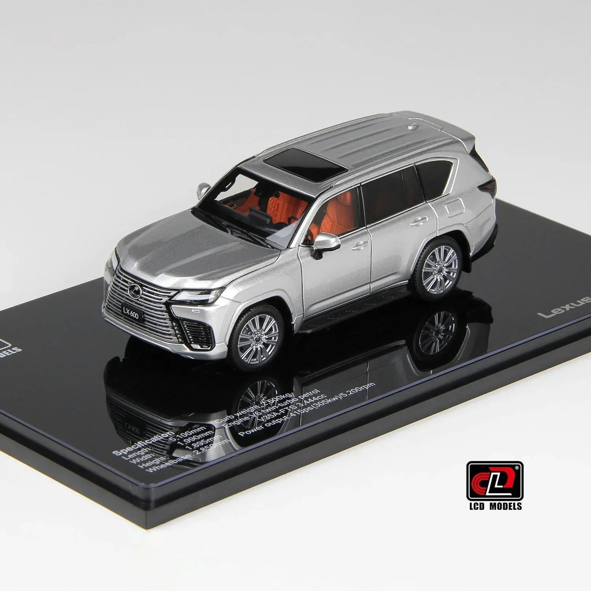 LEXUS LX600, 1:43 Scale (Silver) — image 1