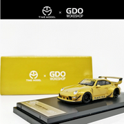Porsche diecast RWB Black Isle, 1:64 Scale (Gold) — image 1