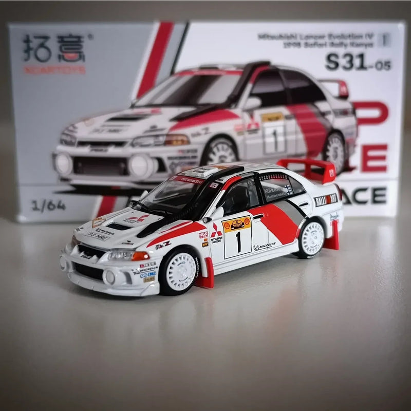 Mitsubishi Lancer Evolution IV 1998 Safari Rally Kenya #1, 1:64 Scale — image 1