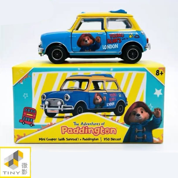 Morris Mini Mk 1 (Open-top Version) x Paddington Bear, 1:64 Scale — image 1