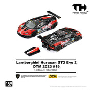 *PRE-ORDER* Lamborghini Huracan GT3 EVO2 Red-Black DTM 2023 #19, 1:64 Scale — image 1