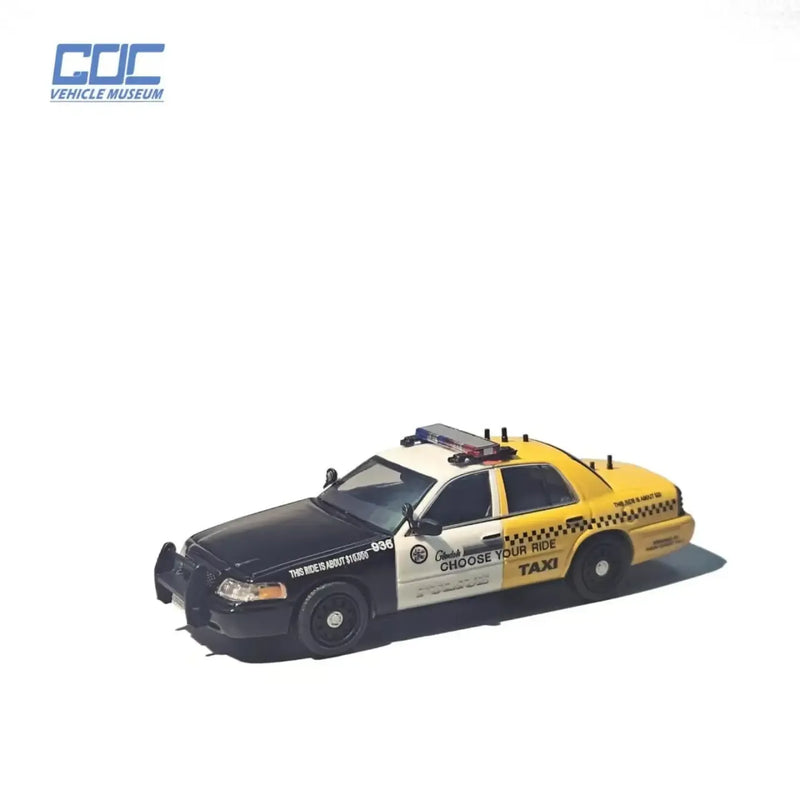 *PRE-ORDER* GOC Crown Victoria CGPD Anti-Drunk Driving Car (Limited To 800pcs), 1:64 Scale — image 1