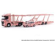 Mercedes-Benz Actros Double Axle Towing Truck - Pink Pig - Right-Hand Drive (Includes 1:64 Honda Fit Model Car with Matching Livery), 1:64 Scale — image 2