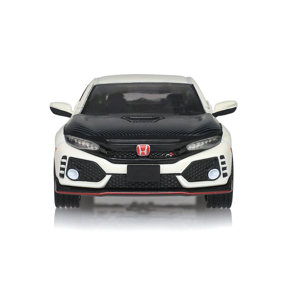 *PRE-ORDER* Tokyo Torque Series 10 - 2018 Honda Civic Type-R (FK8) with Custom Wheels and Carbon Hood - Championship White (New Tooling), 1:64 Scale — image 5