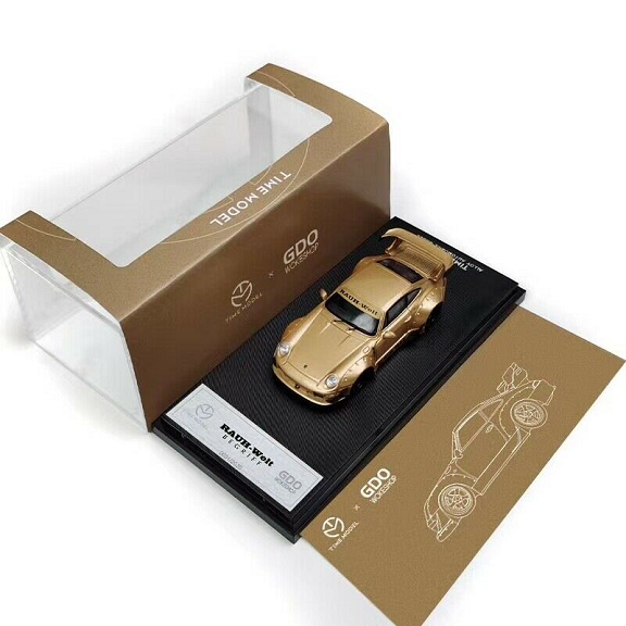 Porsche diecast RWB Black Isle, 1:64 Scale (Gold) — image 2