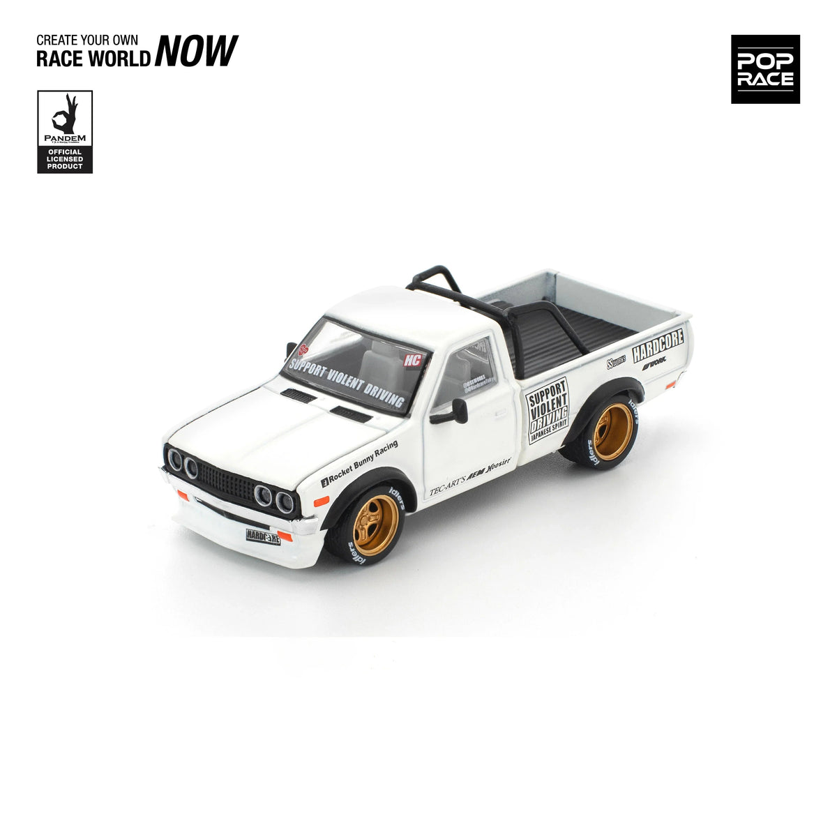 Pandem Datsun 620 Rocket Bunny Racing, 1:64 Scale — image 1