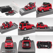 *Pre-Orders* Mitsubishi Licensed Products - Pajero Evolution V55 (Open-Engin & Rear Hoods+Doors, Visible Engine), 1:64 Scale (Palma Red) — image 3