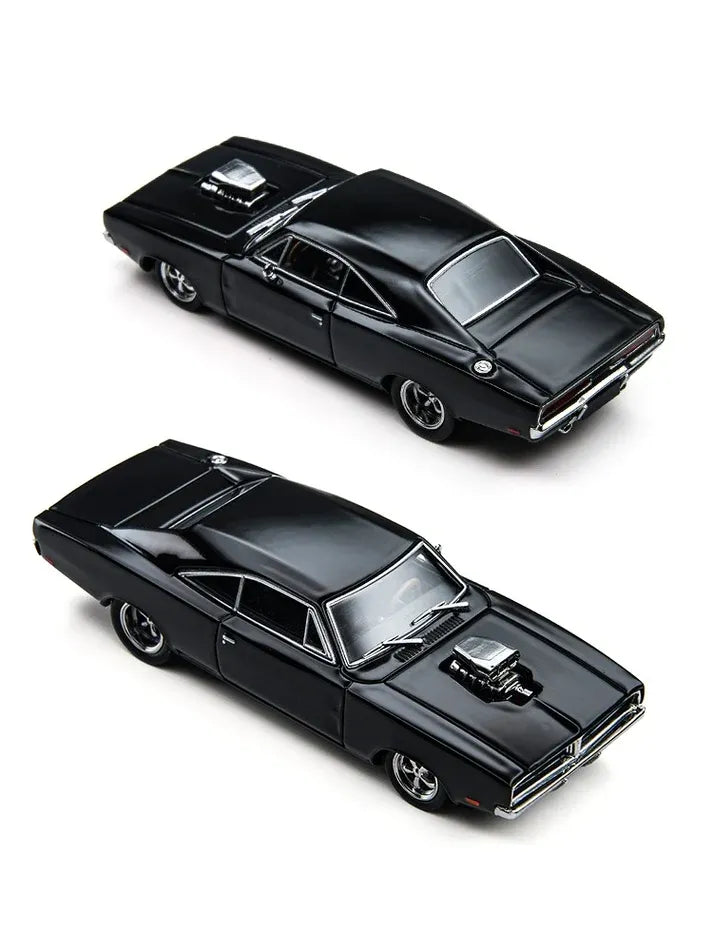 *PRE-ORDER* Dodge Black Pro Street Charger (1969), 1:64 Scale (Black) — image 3