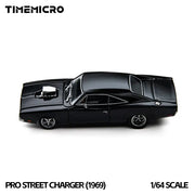*PRE-ORDER* Dodge Black Pro Street Charger (1969), 1:64 Scale (Black) — image 2