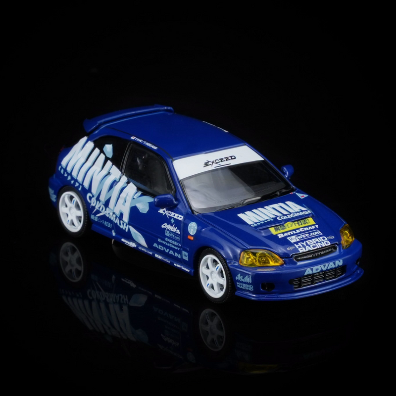 Honda Civic TYPE R (EK9) Customized Exceed Blue (Mintia), 1:64 Scale — image 2