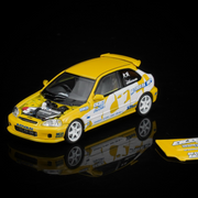 Honda Civic TYPE R (EK9) Customized Exceed , 1:64 Scale ( Yellow) — image 1