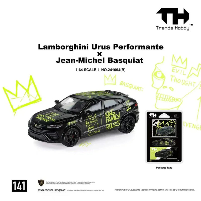 *PRE-ORDER* Lamborghini Urus Performante x Jean-Michel Basquiat, 1:64 Scale (Black) — image 2