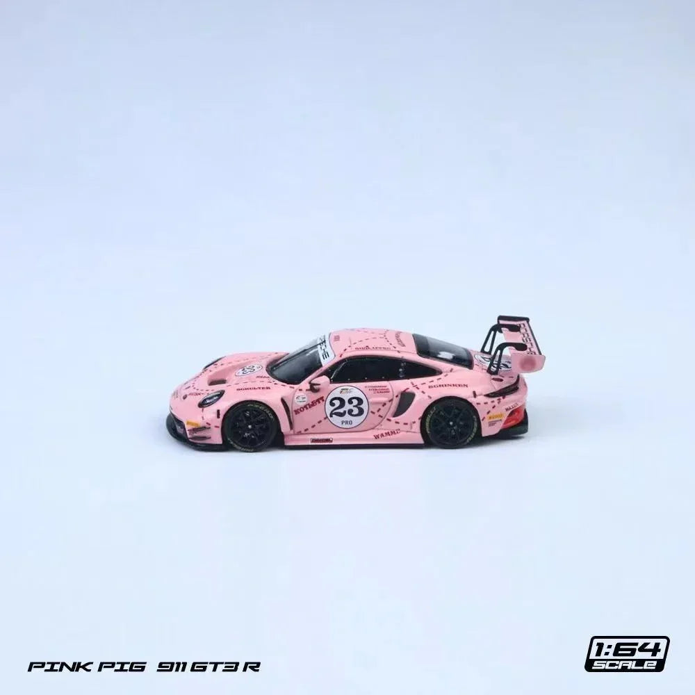 Porsche diecast Pink Pig 911 GT3 R (Limited to 999) #23, 1:64 Scale — image 2