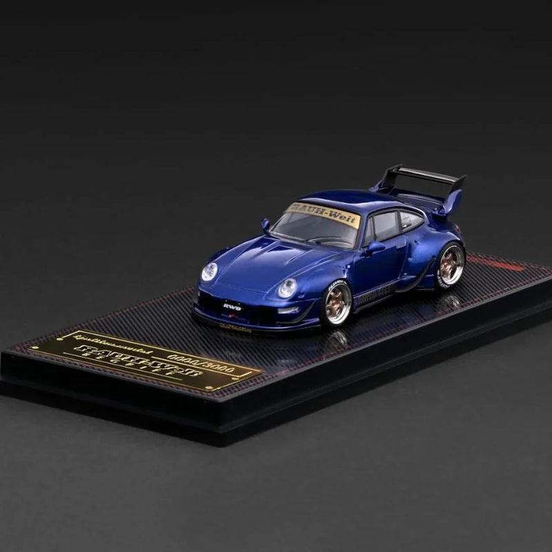 *TMCS 2026* Porsche diecast 993 Blue Metallic, 1:64 Scale — image 1