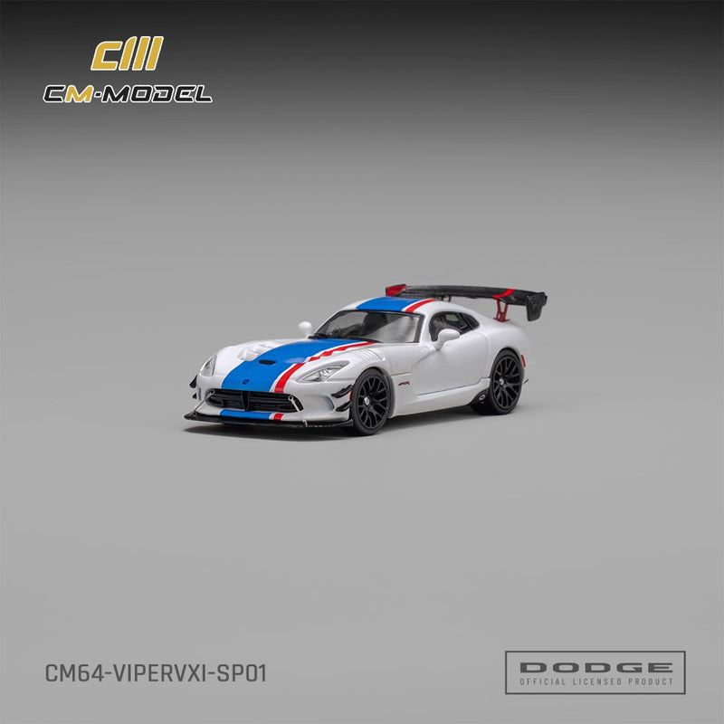 *PRE-ORDER* Dodge Viper VXI ACR, 1:64 Scale (White with Blue and Red Stripes) — image 2