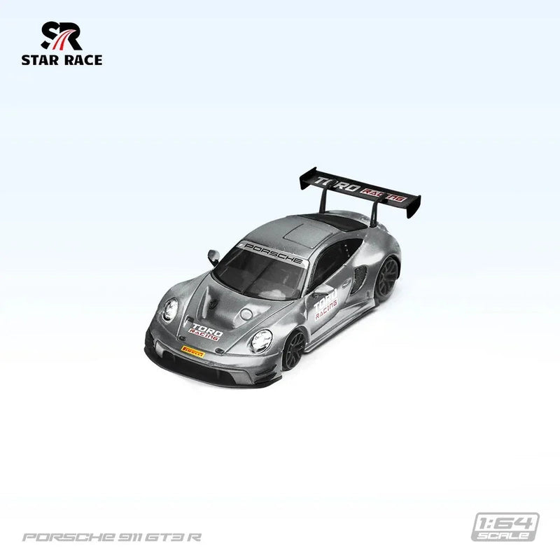 Porsche diecast 911 GT3 R TORO Racing, 1:64 Scale (Grey) — image 1