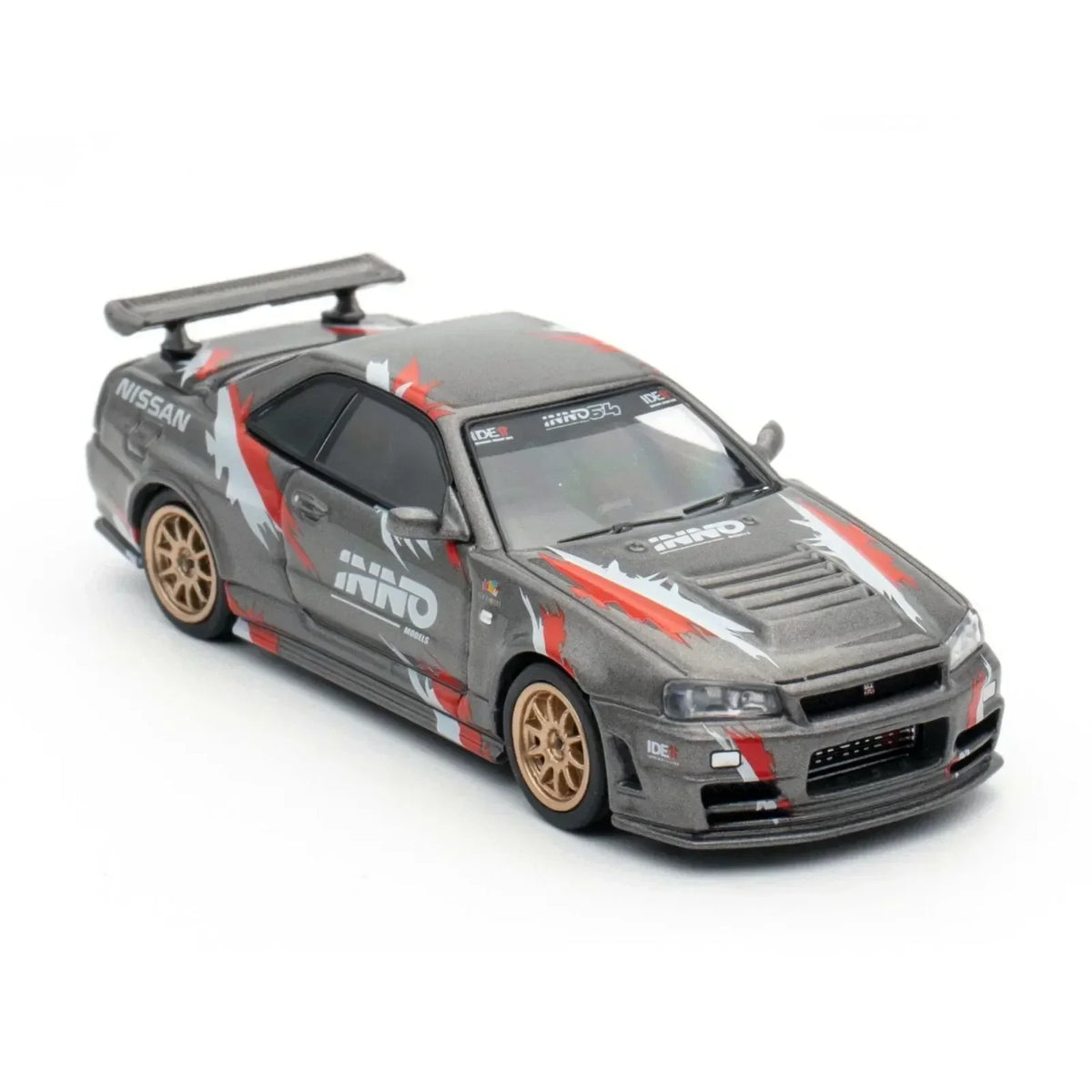 Nissan Skyline GT-R (R34) Z-Tune Indonesia Diecast Expo Exclusive Edition, 1:64 Scale (Grey) — image 3