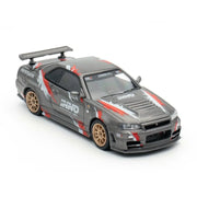 Nissan Skyline GT-R (R34) Z-Tune Indonesia Diecast Expo Exclusive Edition, 1:64 Scale (Grey) — image 3