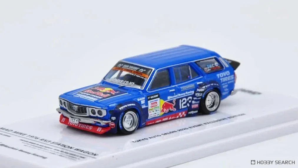Mad Mike 1976 Mazda Rx3 Station Wagon Tokyo Auto Salon 2024, 1:64 Scale — image 1