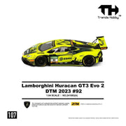 *PRE-ORDER* Lamborghini Huracan GT3 Evo 2-DTM 2023 #92, 1:64 Scale (Fluorescent Green) — image 3