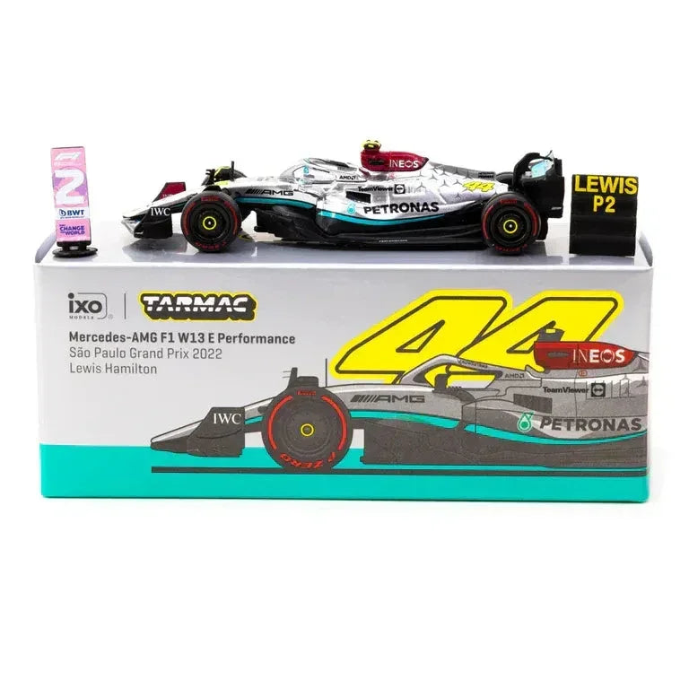 Mercedes-AMG F1 W13 E Performance Sao Paulo Grand Prix #44 Lewis Hamilton 2022, 1:64 Scale — image 1