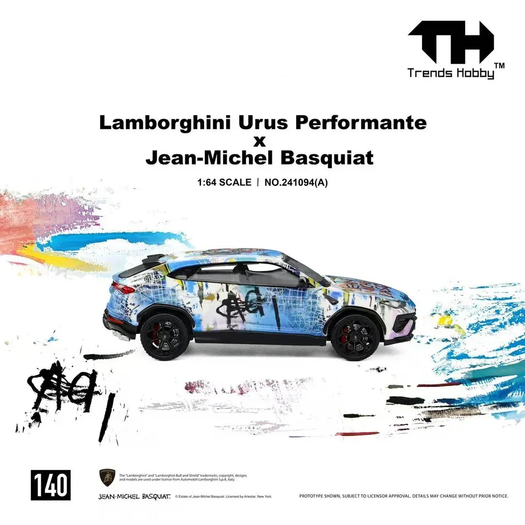 *PRE-ORDER* Lamborghini Urus Performante x Jean-Michel Basquiat, 1:64 Scale (White) — image 3