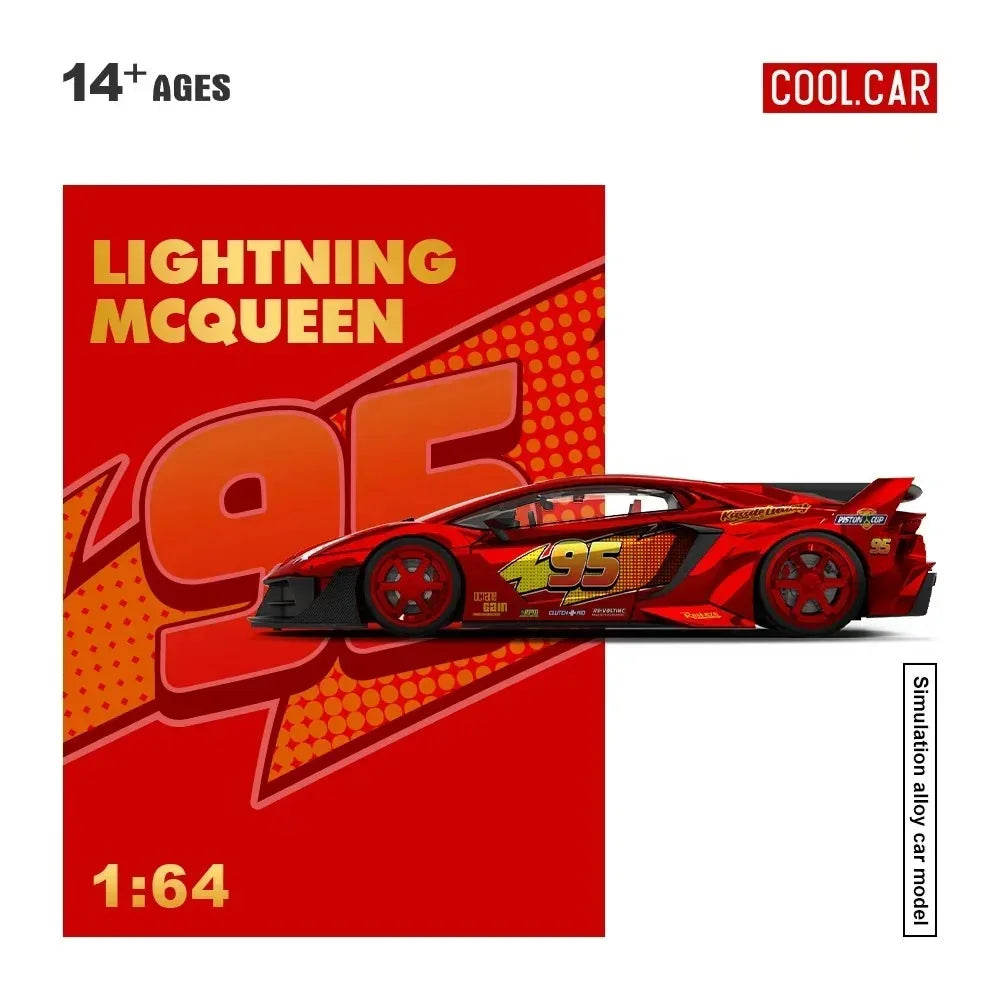 *PRE-ORDER*Lamborghini GTEVO Lightining McQueen, 1:64 Scale (Red) — image 3