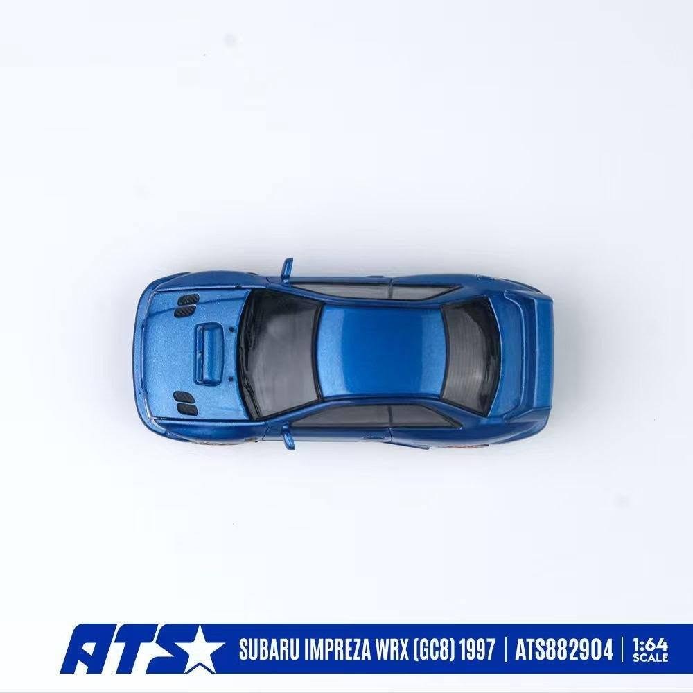 *PRE-ORDER* SUBARU IMPREZA WRX (GC8) 1997, 1:64 Scale (Blue) — image 4