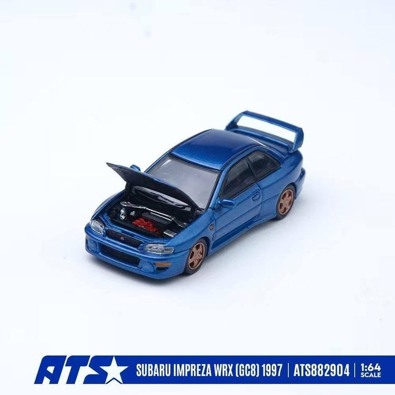 *PRE-ORDER* SUBARU IMPREZA WRX (GC8) 1997, 1:64 Scale (Blue) — image 2