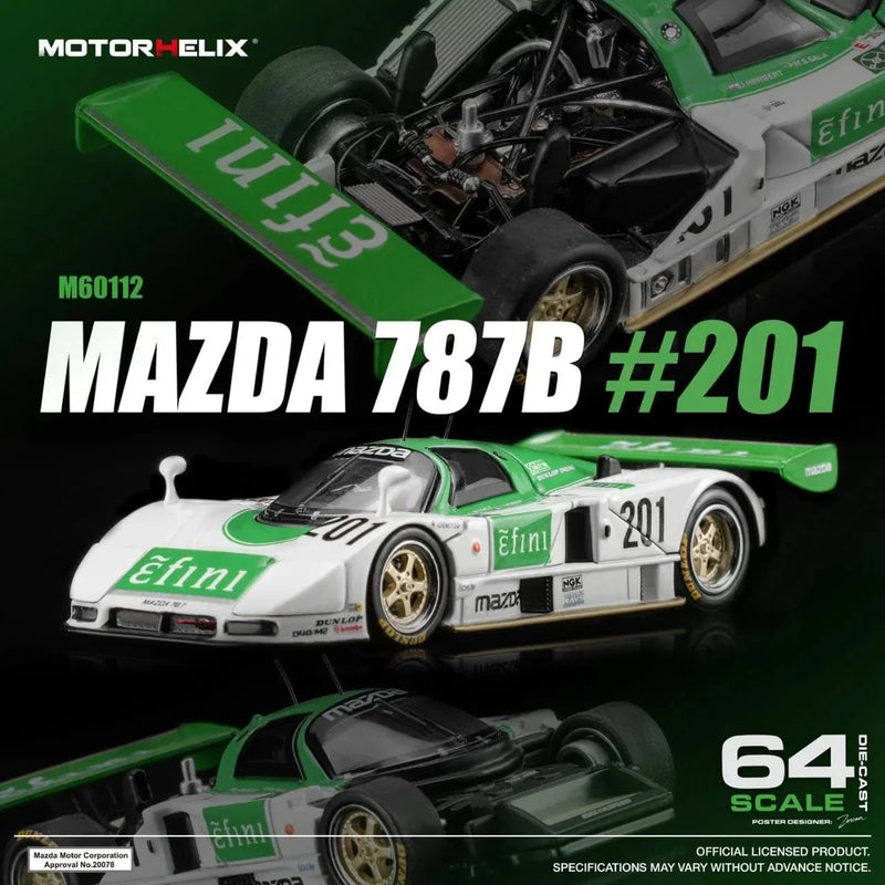 *PRE-ORDER* Mazda 787B #201 Racing Livery, 1:64 Scale — image 1