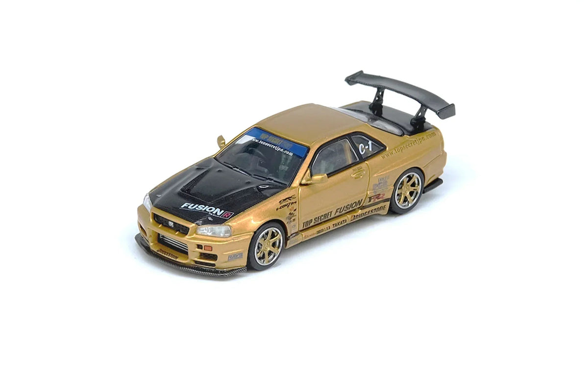 Top Secret R34 GT-R, 1:64 Scale (Gold) — image 1