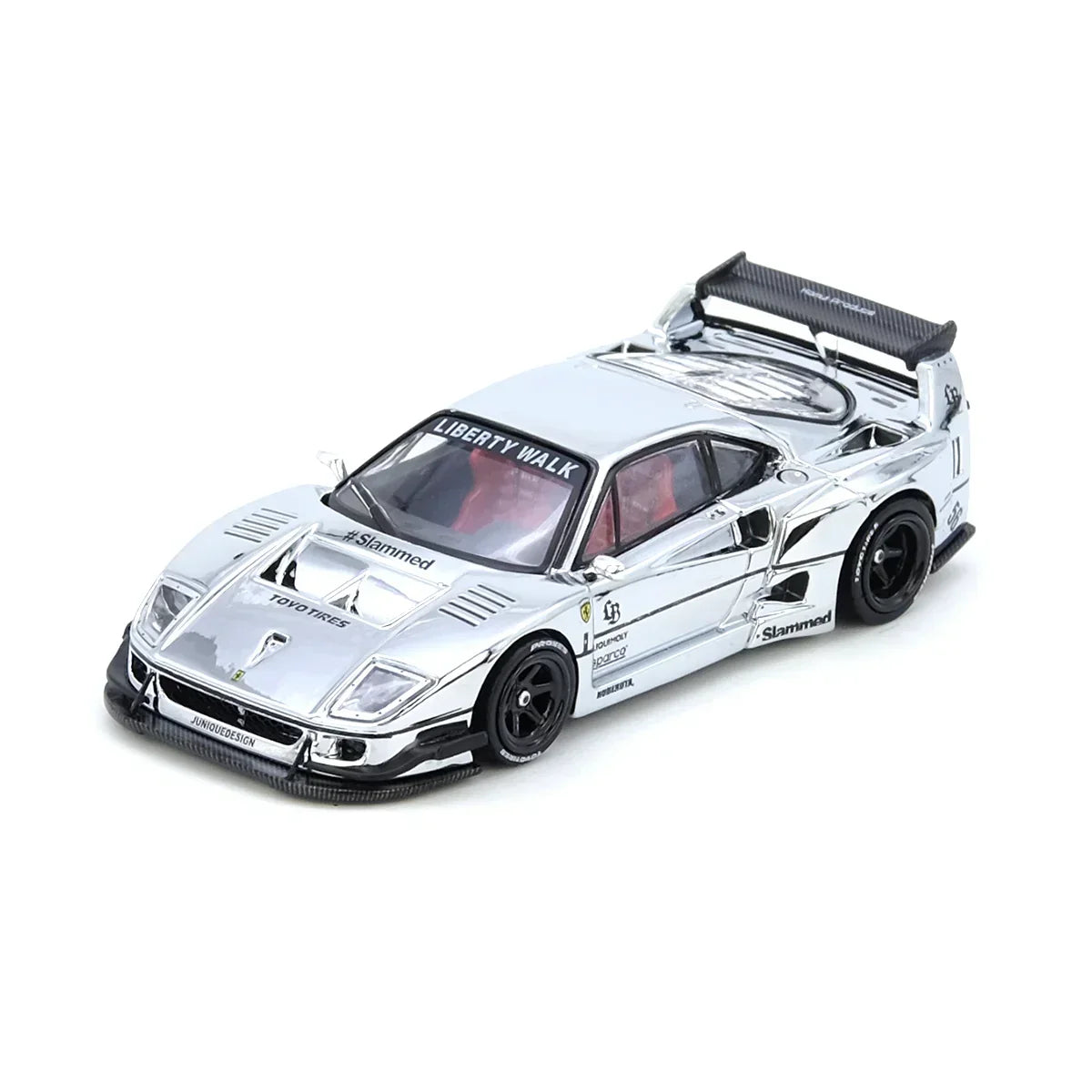LBWK F40, 1:64 Scale (Silver Chrome) — image 1