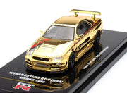 Nissan Skyline GT-R (R34) Nismo R-Tune Gold Chrome Hobby Expo China 2023 Event Edition,1:64 Scale (Gold) — image 1
