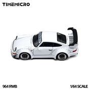 *PRE-ORDER* Porsche diecast RWB 964, 1:64 Scale (White) — image 3
