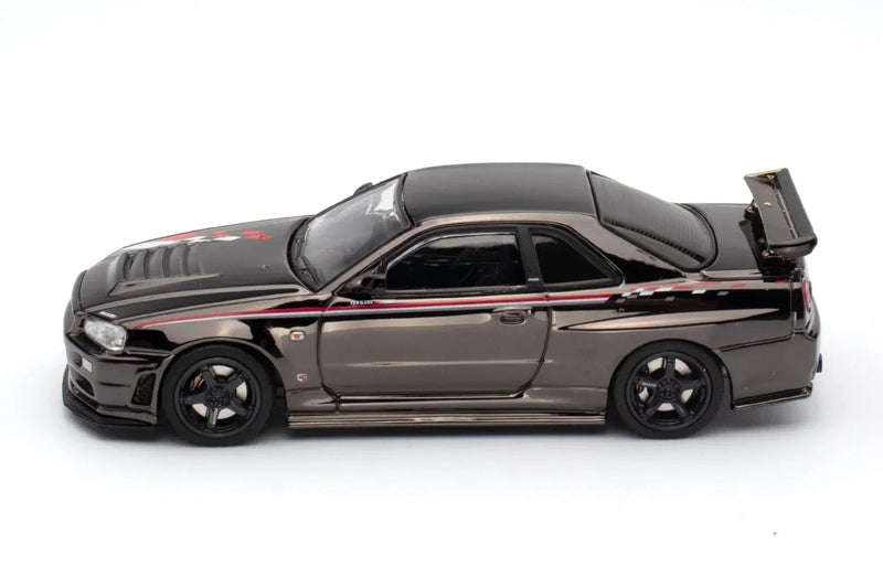 Nissan Skyline GT-R (R34) Nismo R-Tune Black Chrome Hobby Expo China 2023 Event Edition,1:64 Scale — image 2