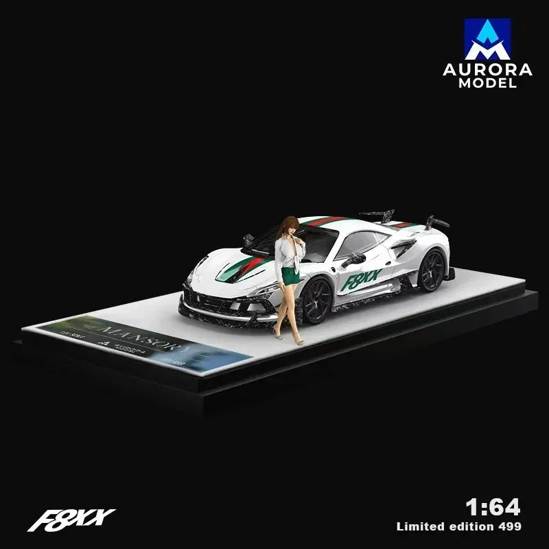 *PRE-ORDER* Modified Mashray F8XX Pearl White Figure Edition, 1:64 Scale — image 1