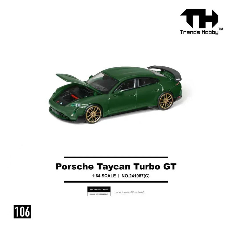 Porsche diecast Taycan Turbo GT, 1:64 Scale (Green) — image 2