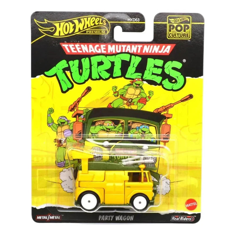Pop Culture Teenage Mutant Ninja Turtles - Party Wagon, 1:64 Scale (Yellow) — image 1