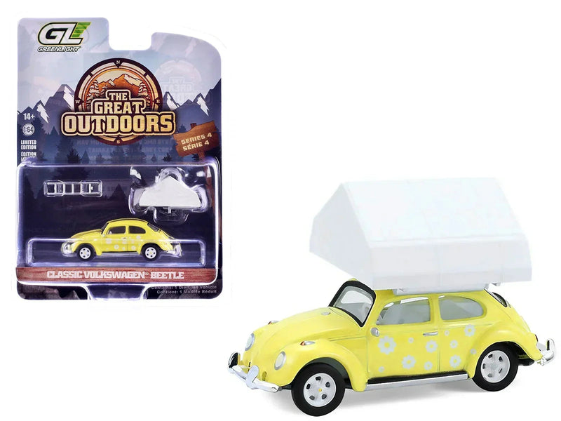 Classic Volkswagen Beetle (The Great Outdoors Edition), 1:64 Scale (Yellow) — image 1