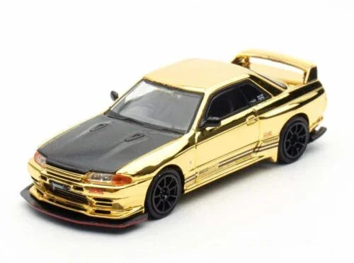 Nissan Skyline GT-R (R32) Top Secret, 1:64 Scale (Chrome Gold) — image 1