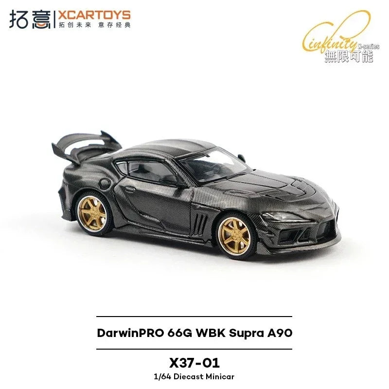 Toyota GR Supra A90 DarwinPRO 66G Widebody (Black), 1:64 Scale — image 1
